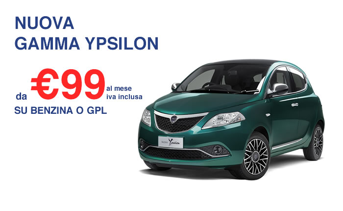 Noleggia Lancia Ypsilon a €99 al mese